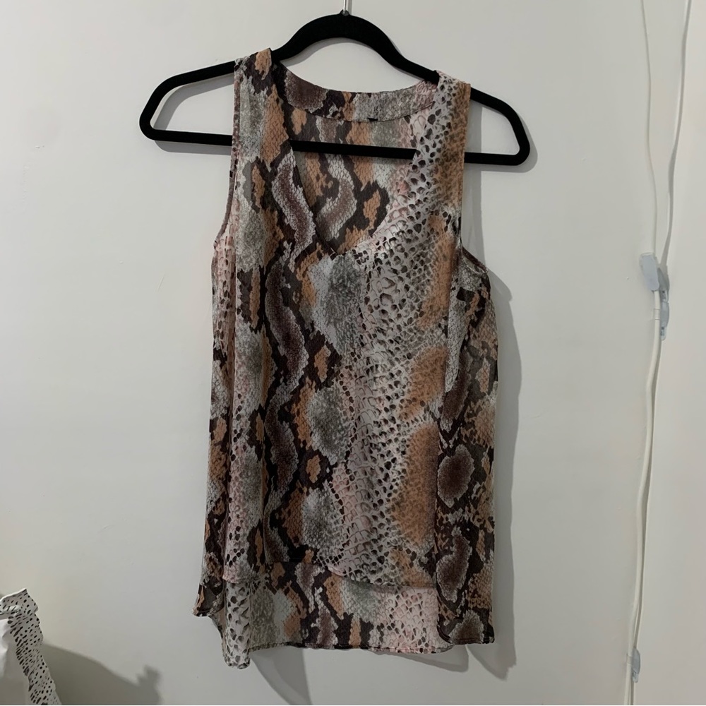 AQUA (BLOOMINGDALES) SNAKE PRINT TANK